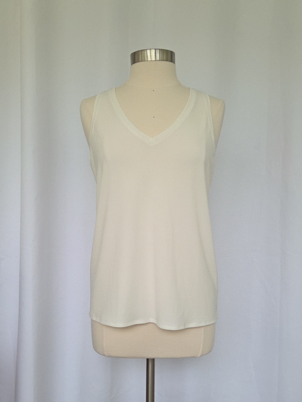 Express V-Neck Tank Top - White